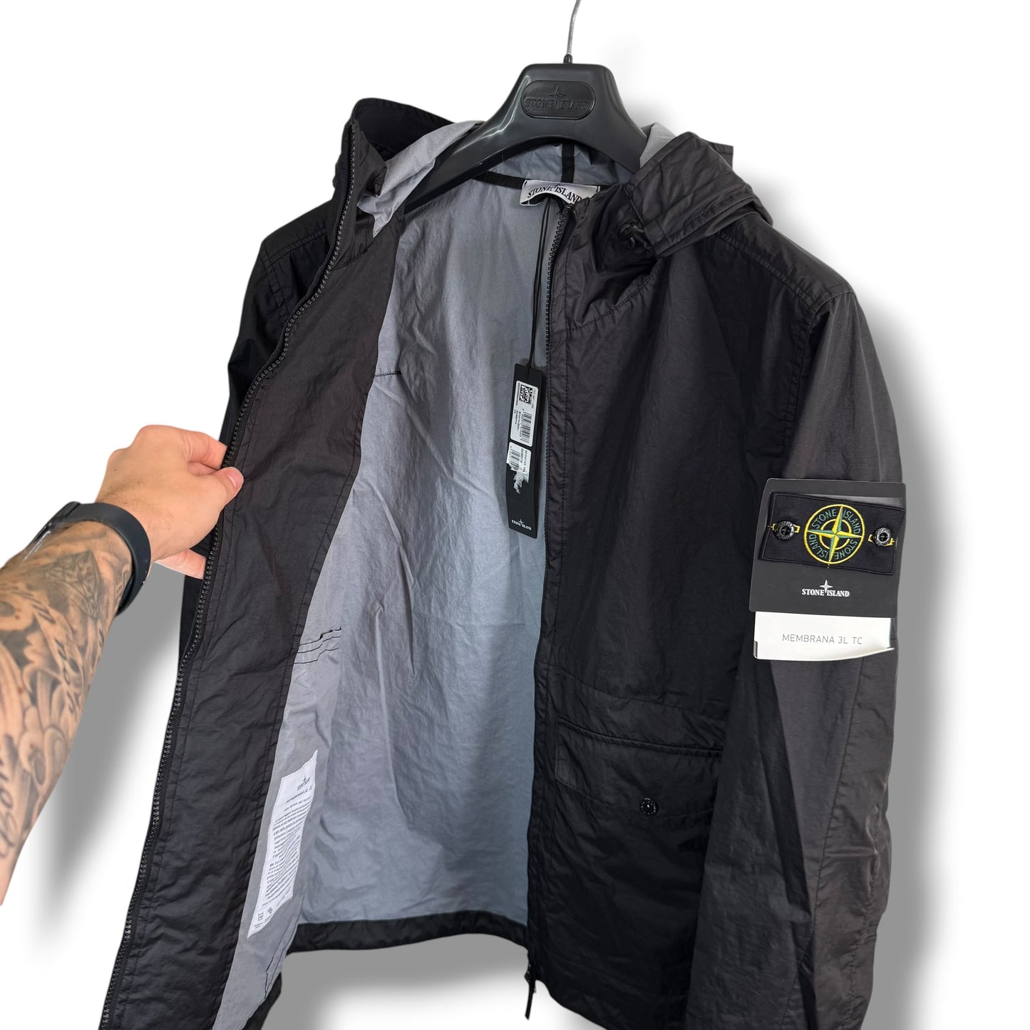 Stone Island Hooded Membrana 3L TC (L, 24”)