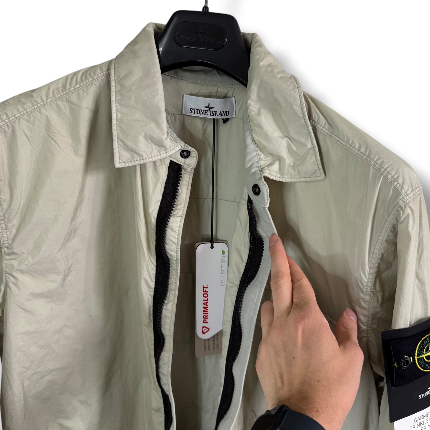 Stone Island Garment Dyed Crinkle Reps R-NY With Primaloft-TC (L, 23.5”)