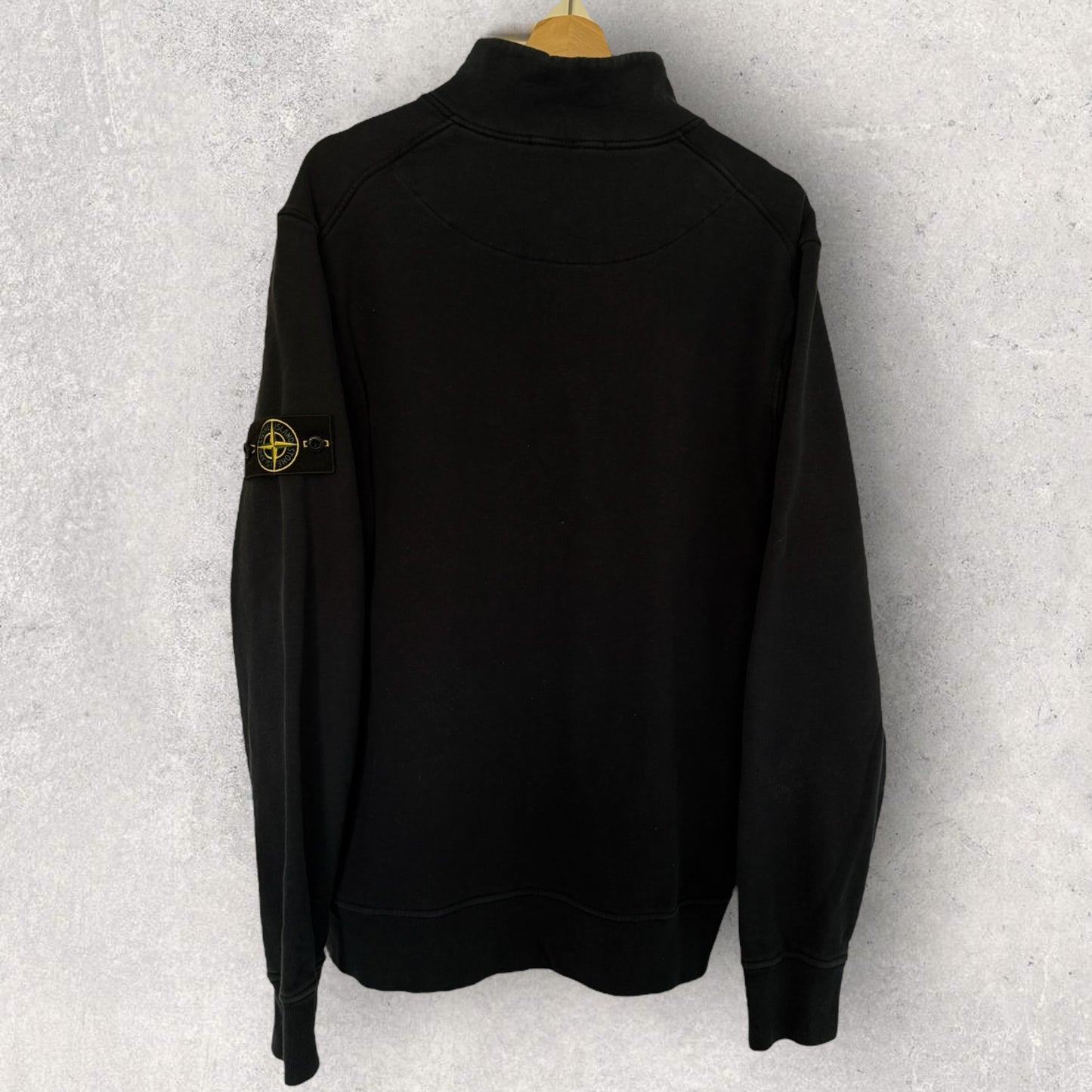 Stone Island Navy 1/4 Zip (XL, 23.5”)