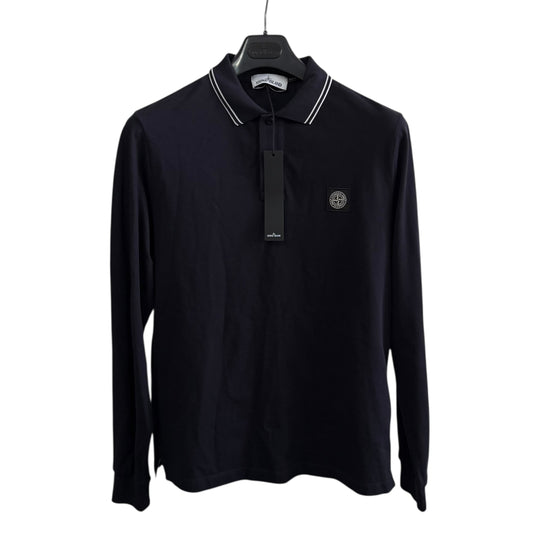 Stone Island Long Sleeve Polo (Large, 21”)