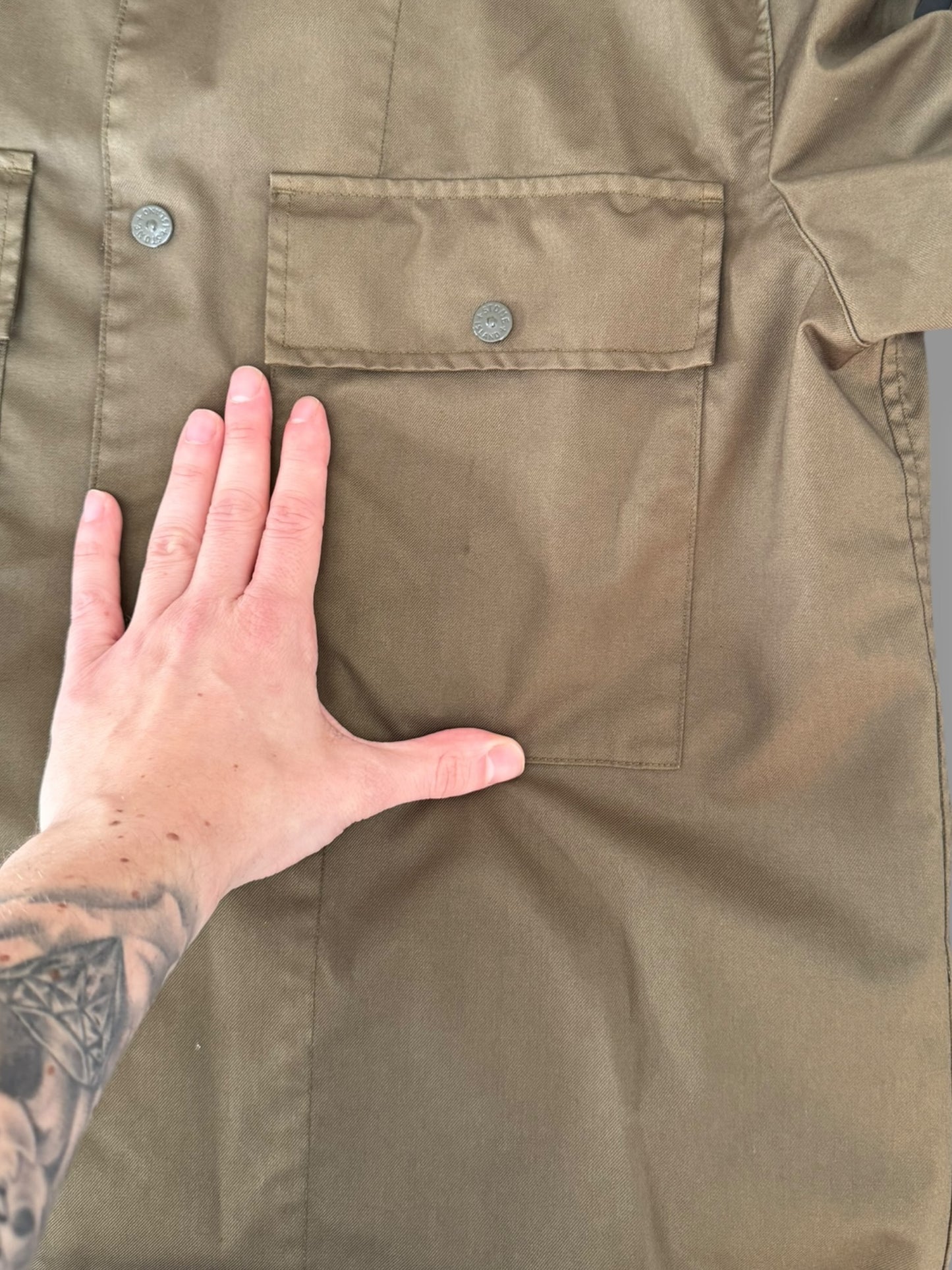 Stone Island Performance Twill Wool-TC Ghost Piece (L, 23.5”)