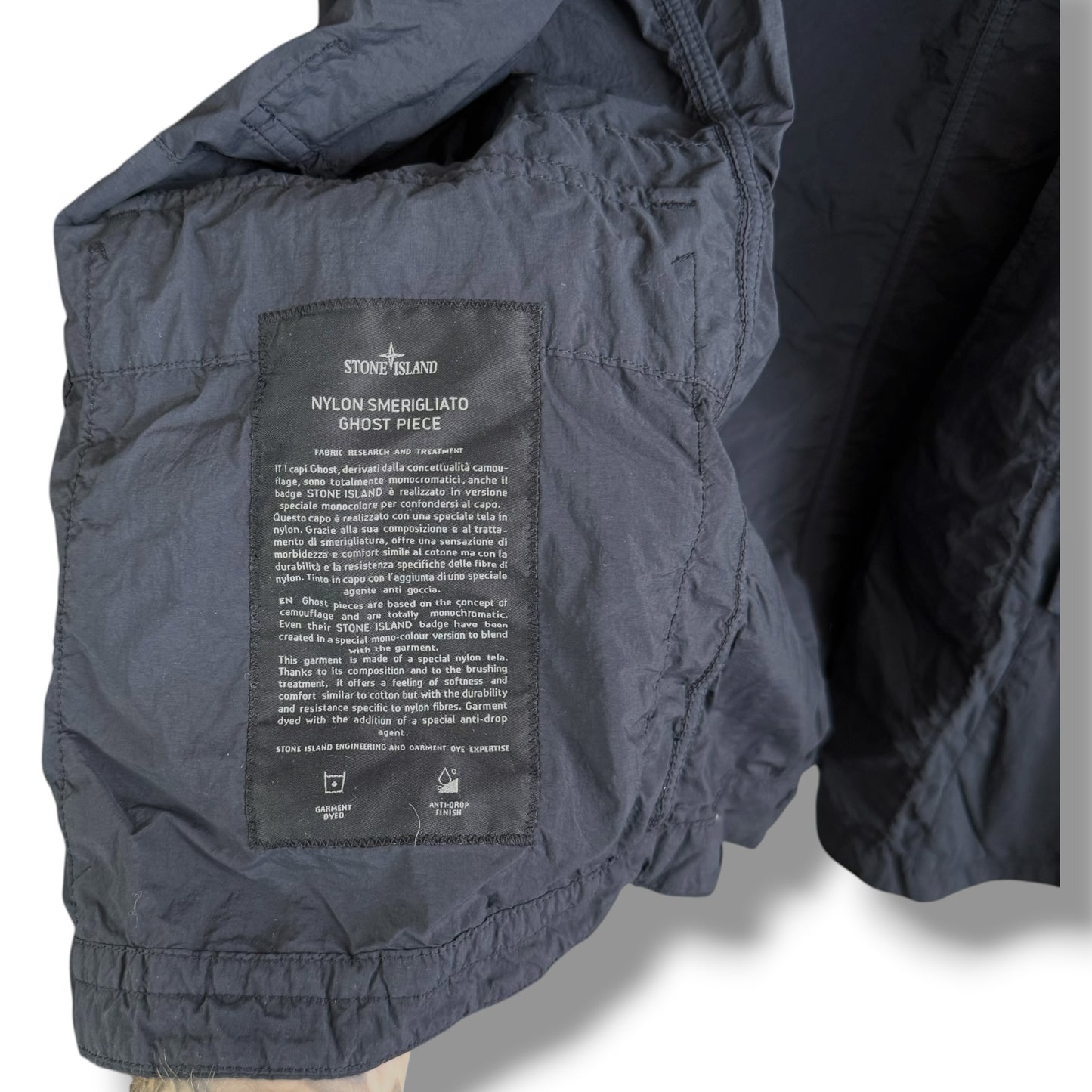 Stone Island Nylon Smerigliato Ghost Field Jacket (S, 21”)