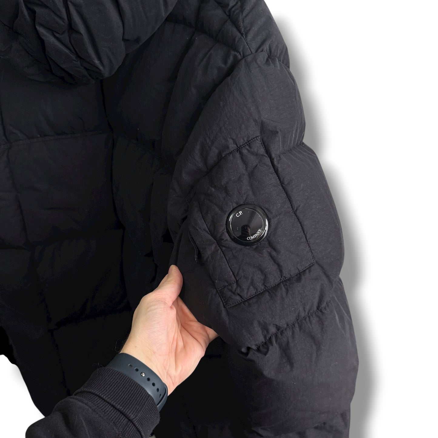 CP Company Flatt Nylon 3/4 Puffer (XL, 26”)