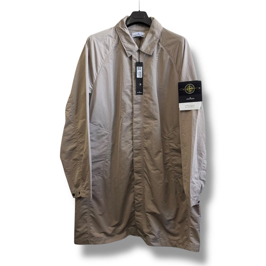 Stone Island Hyper Dense Nylon Raso 3/4 Fishtail Parka (XL, 25”)