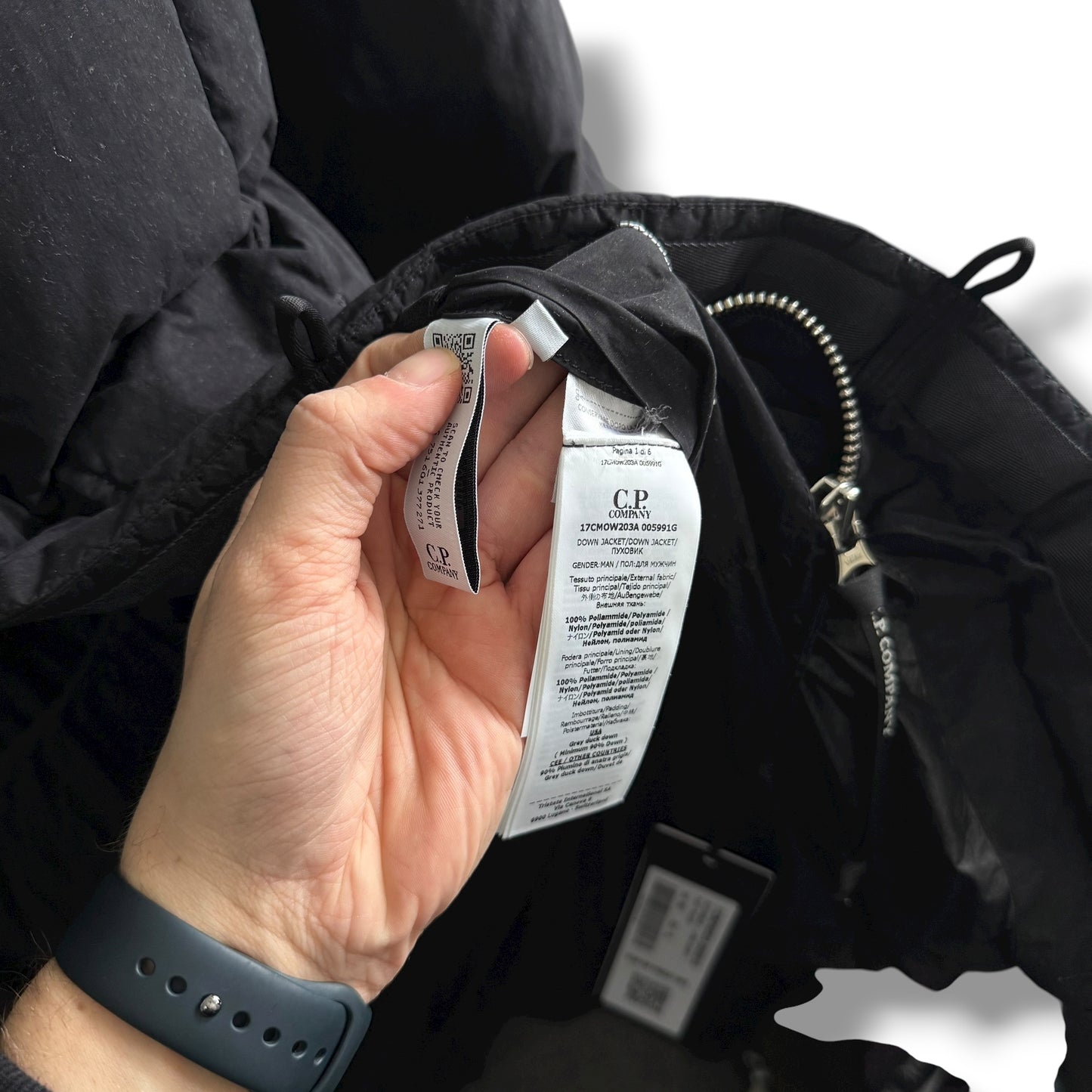 CP Company Flatt Nylon 3/4 Puffer (XL, 26”)