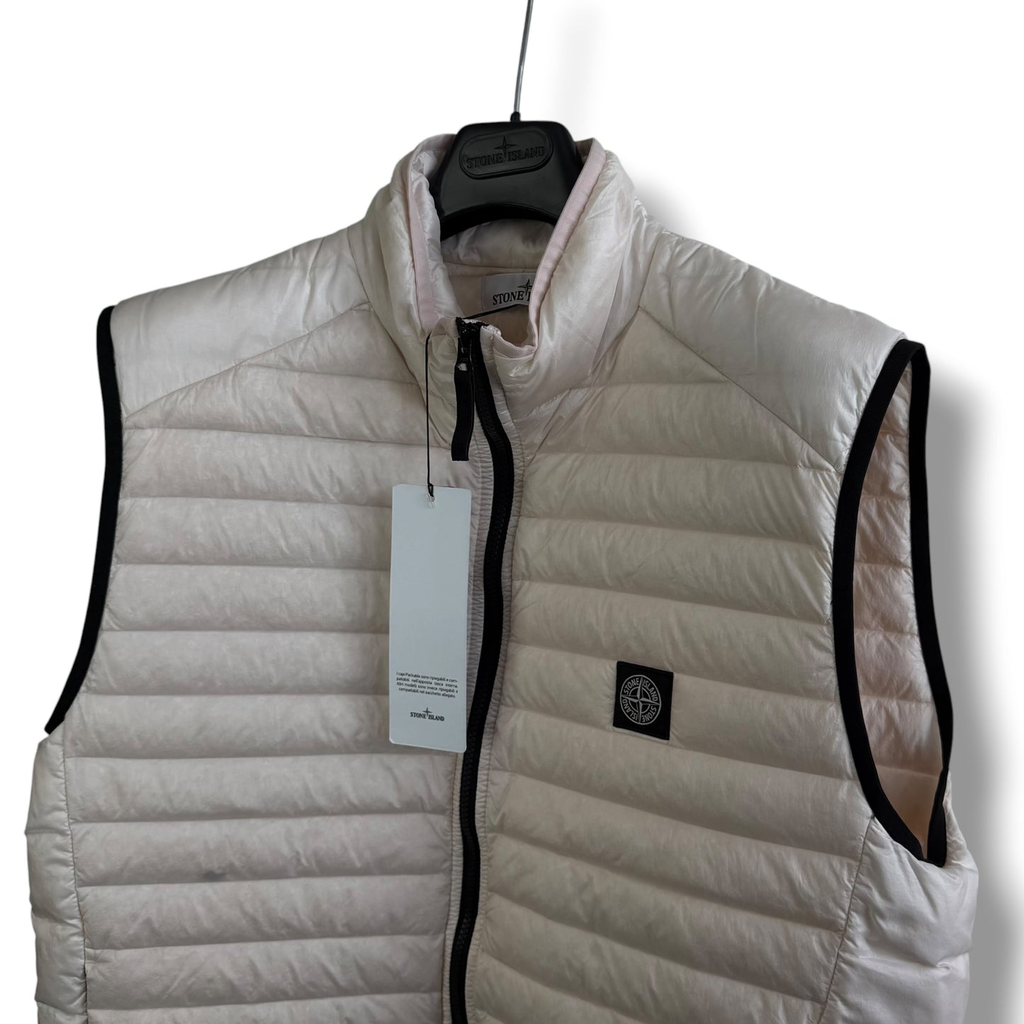 Stone Island Loom Woven Chambers R-Nylon Down Gilet (XL, 24”)