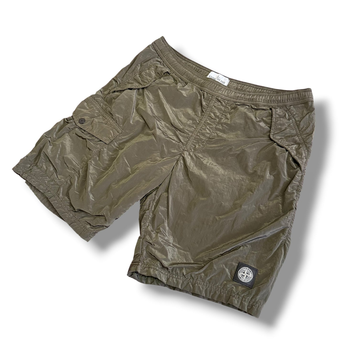 Stone Island Nylon Cargo Shorts (M, 32-34”)