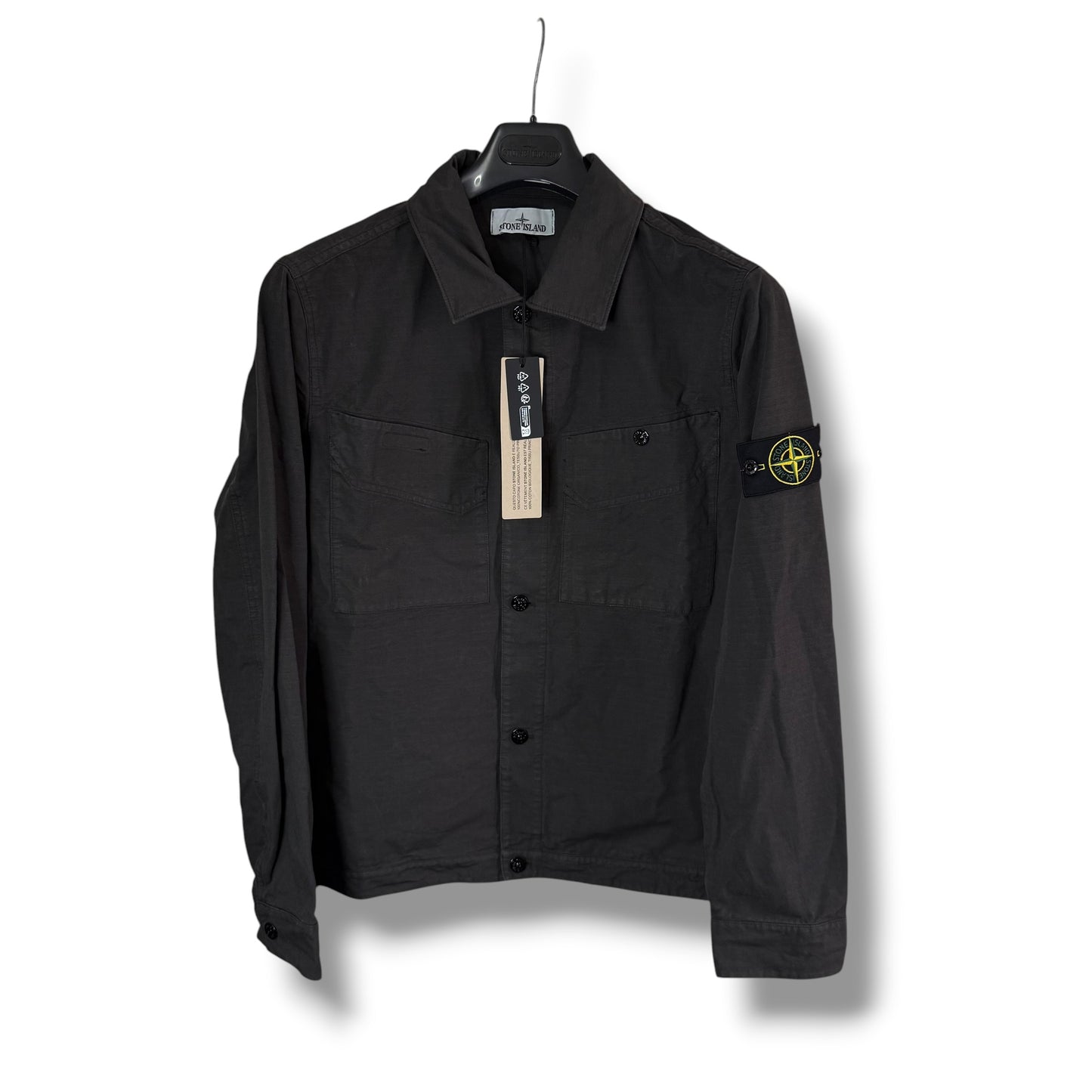 Stone Island Ripstop Overshirt (L, 22.5”)