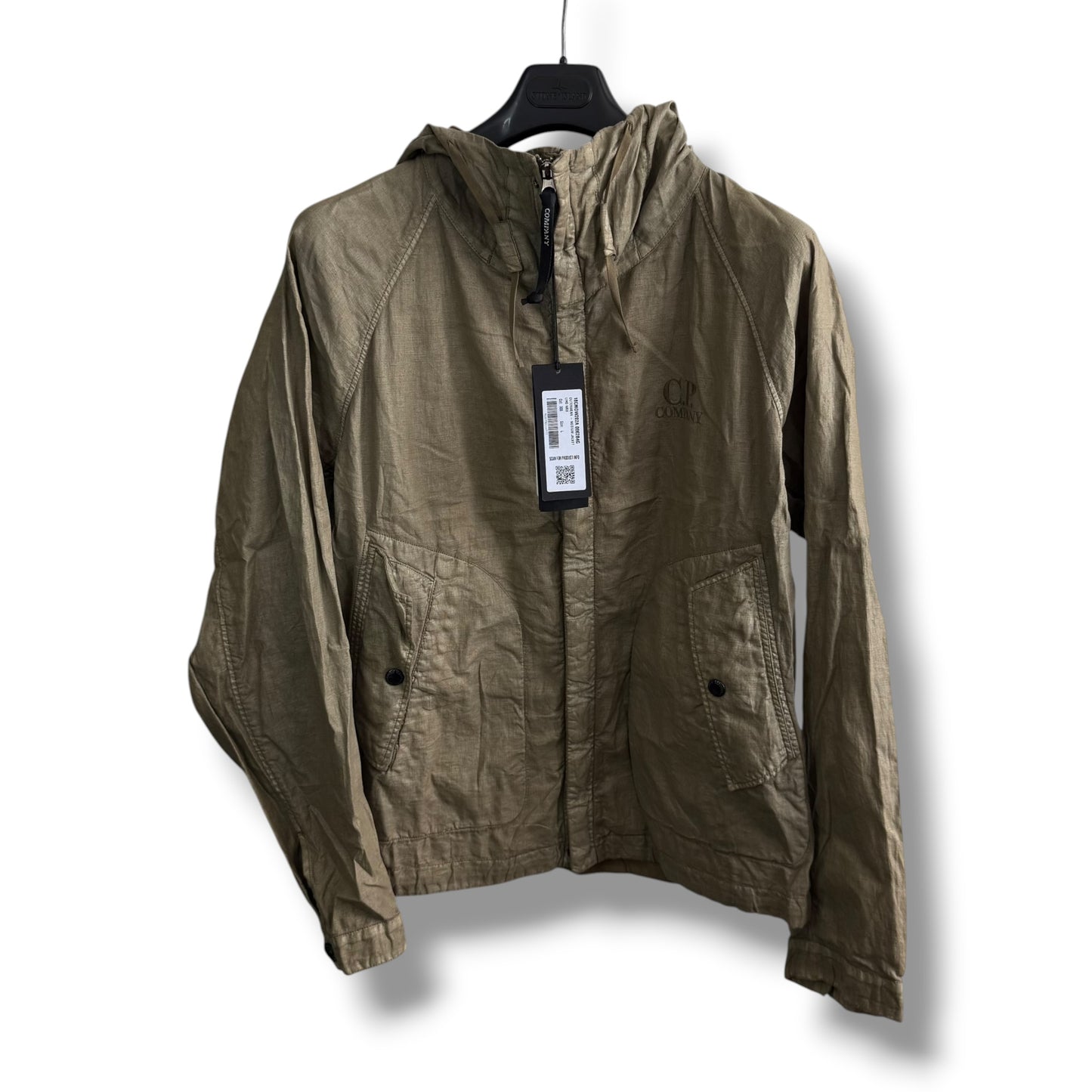CP Company Lino Wax Jacket (L, 24”)