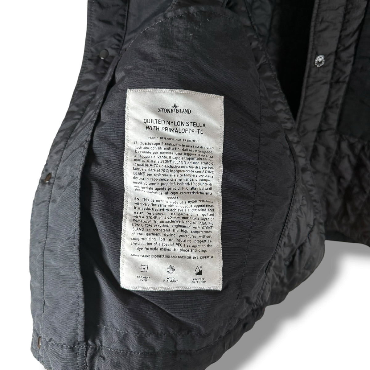 Stone Island Quilted Nylon Stella With Primaloft - TC (XL, 25”)