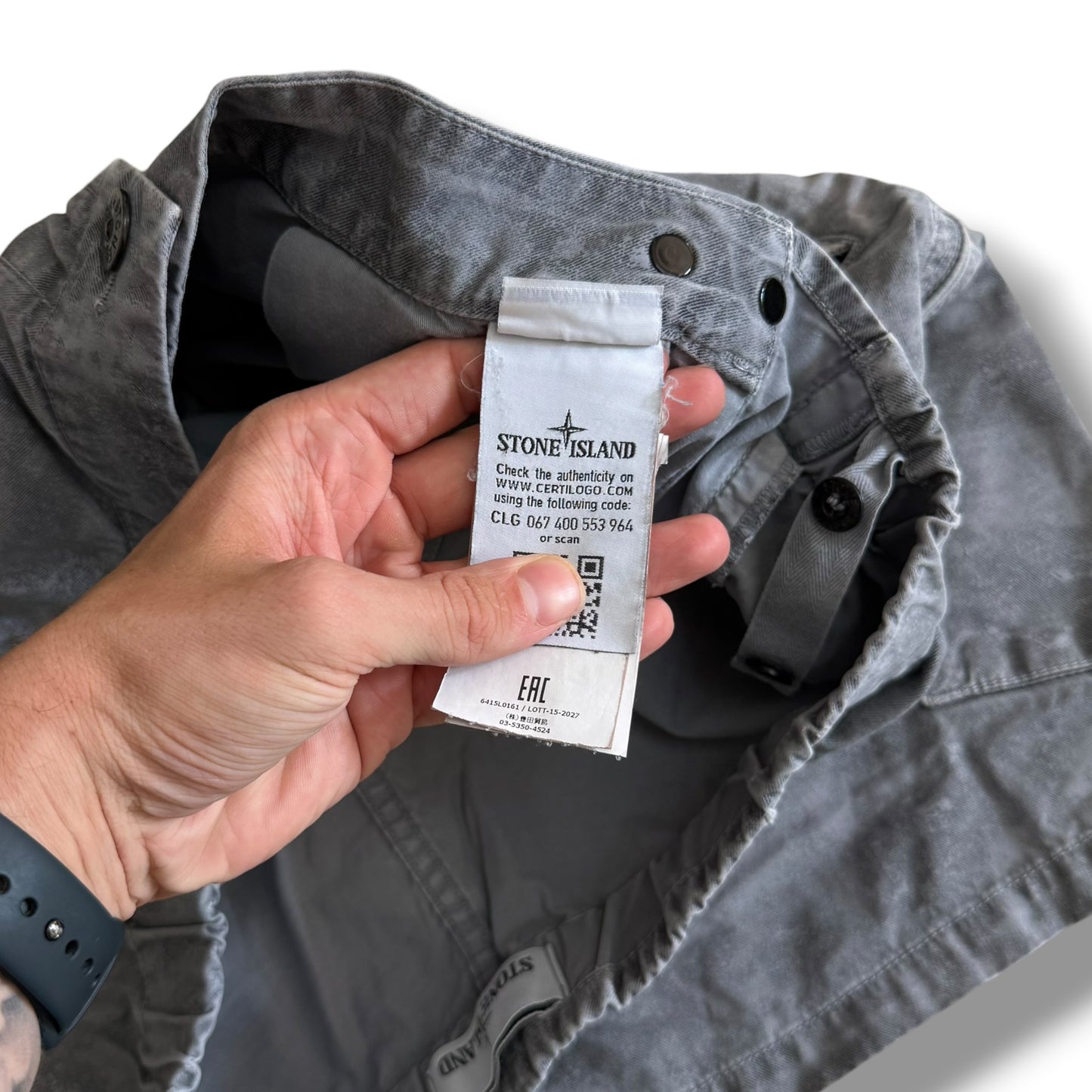 Stone Island Painted Camo Cargo Shorts (34”)