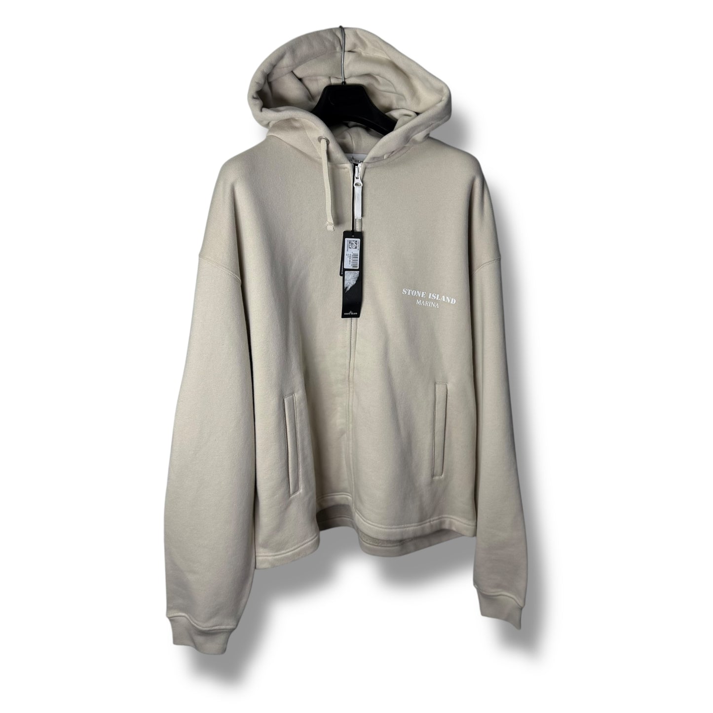 Stone Island Marina Heavy Thick Cotton Zip Hoodie (XL, 27”)