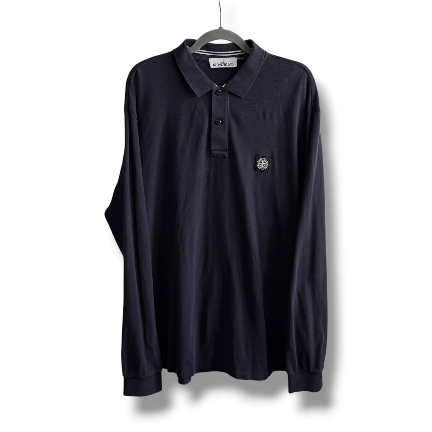 Stone Island Long Sleeve Polo (3XL, 26”)
