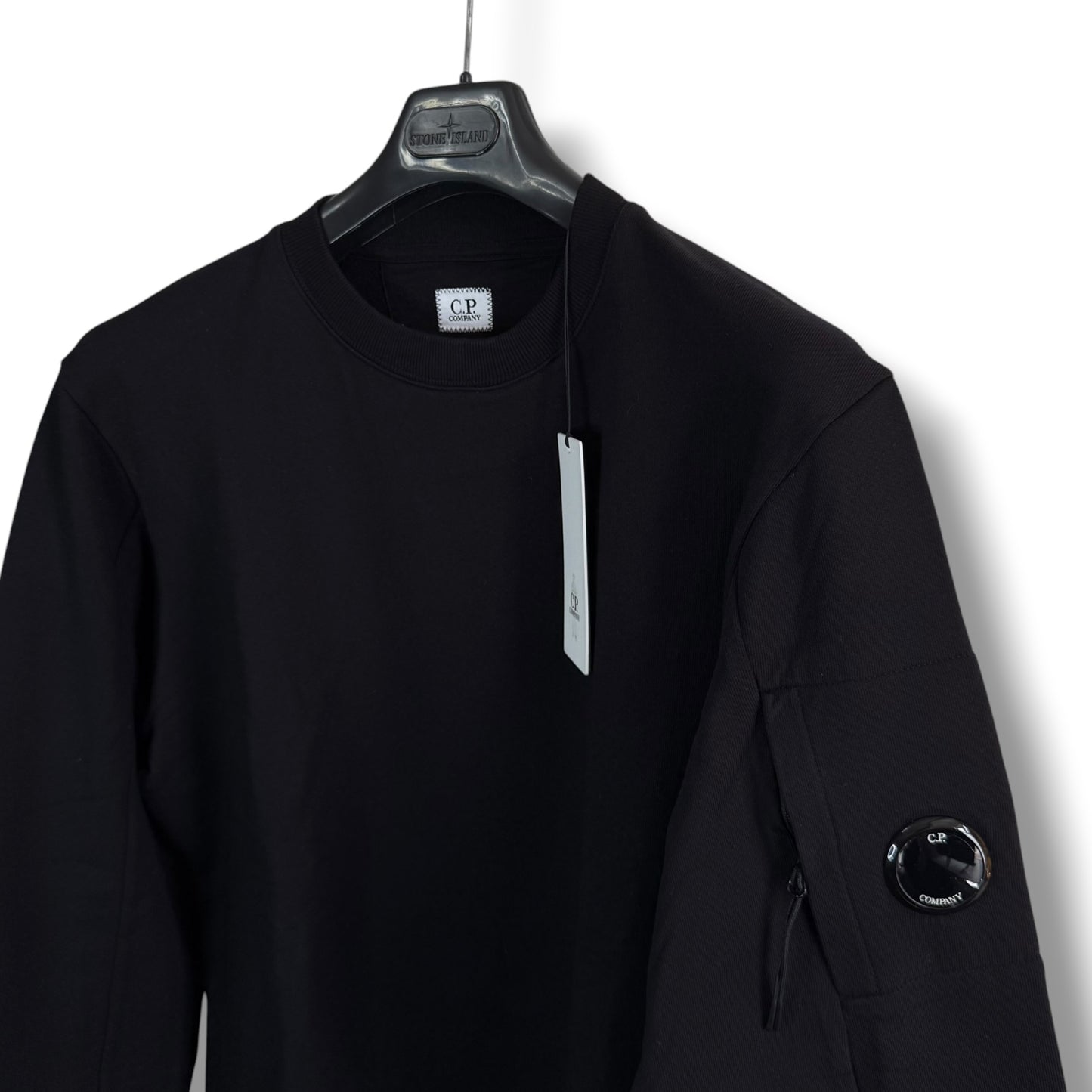 CP Company Black Sweatshirt (XL, 24”)