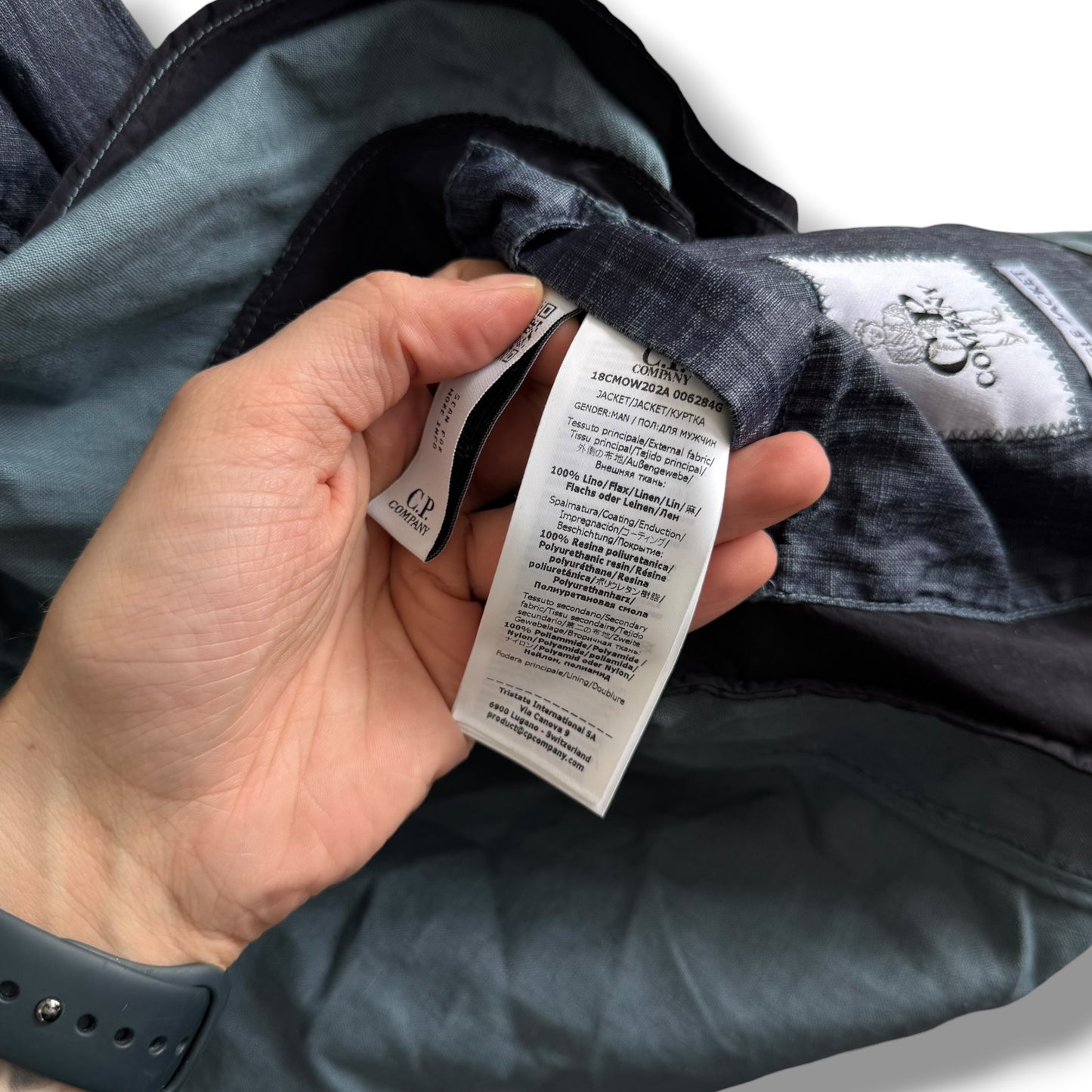 CP Company Lino Wax Jacket (M, 22.5”)