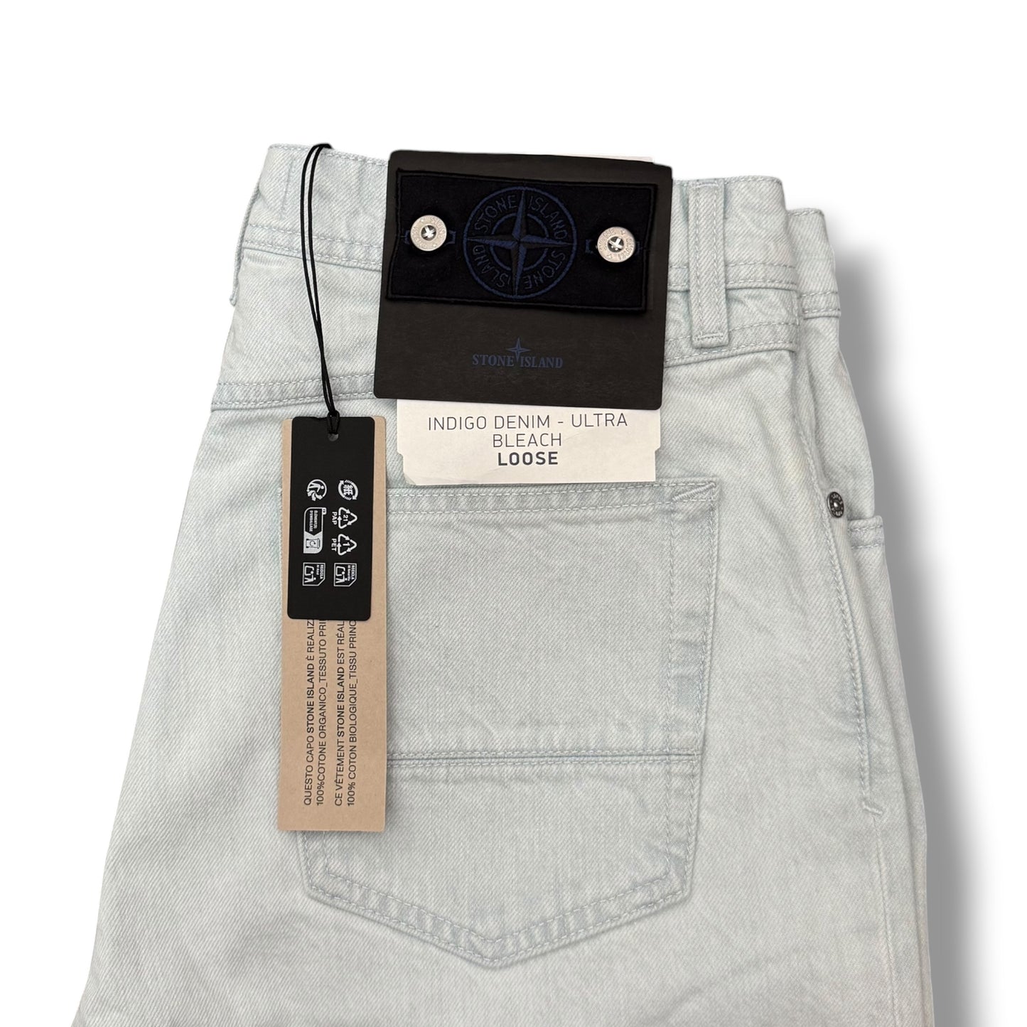 Stone Island Indigo-Denim Ultra Bleach Jeans SS_26 (32”)