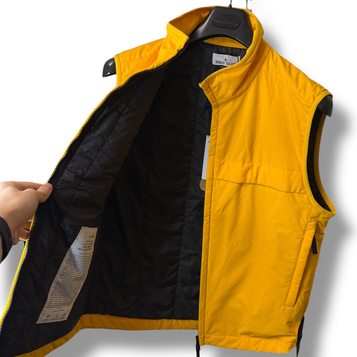 Stone Island Soft Shell Primaloft Gilet (L, 22.5”)