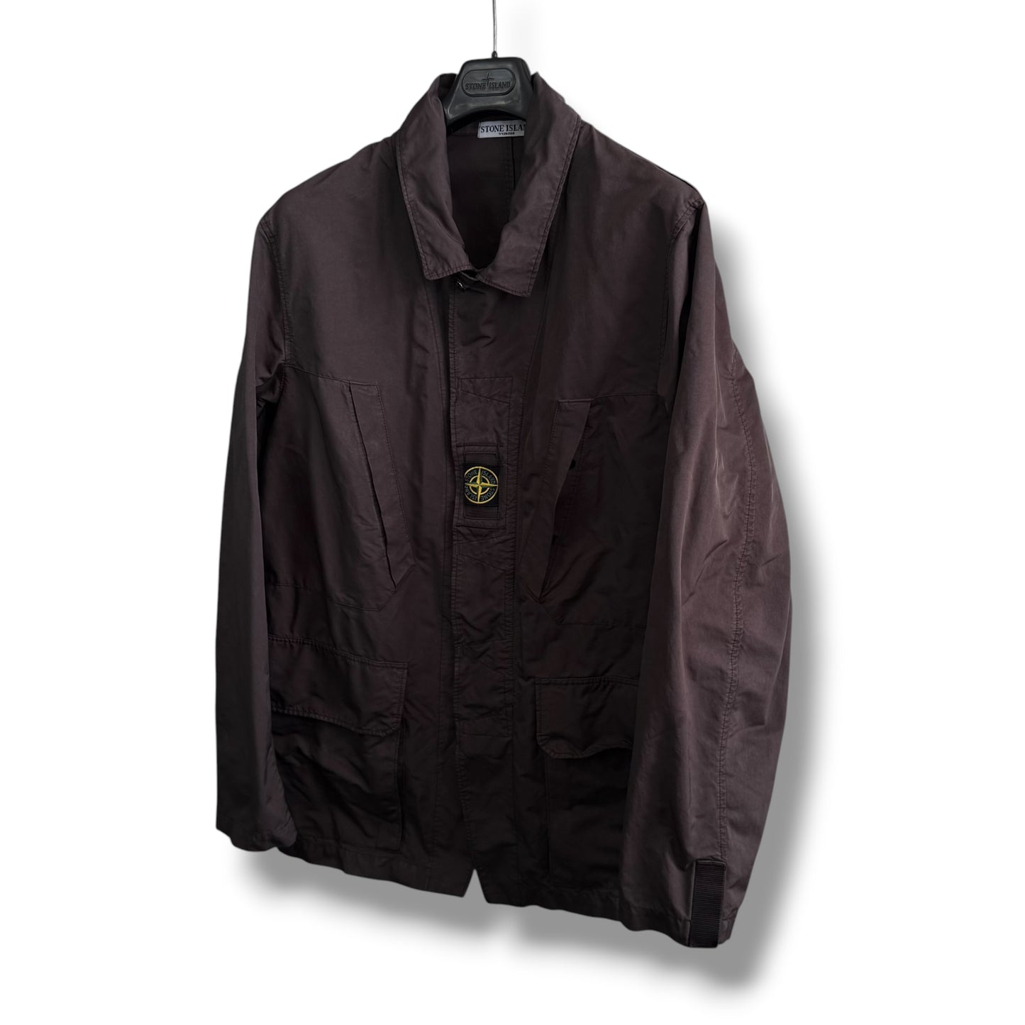 Stone Island Microfibre Centre Patch Field Jacket (XXL, 26”)