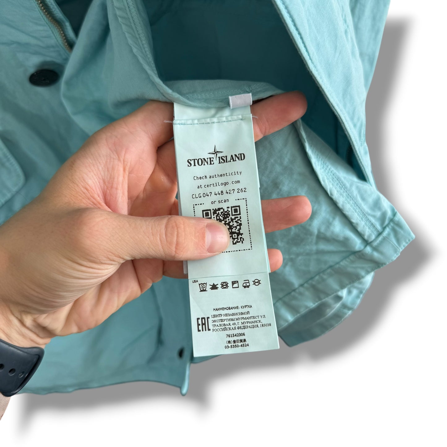 Stone Island Tela Cotone Lino Fiammato-TC (M, 22.5”)