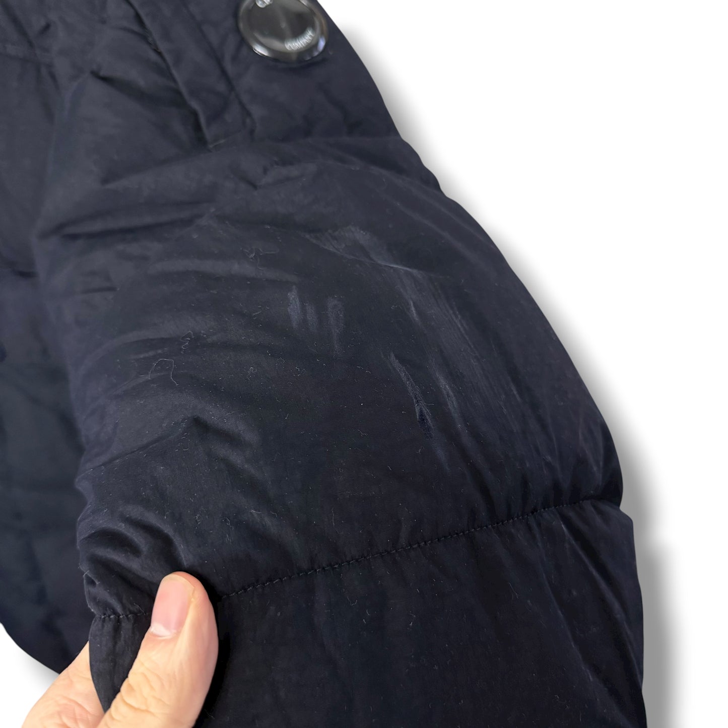 CP Company Flatt Nylon 3/4 Puffer (L, 24.5”)