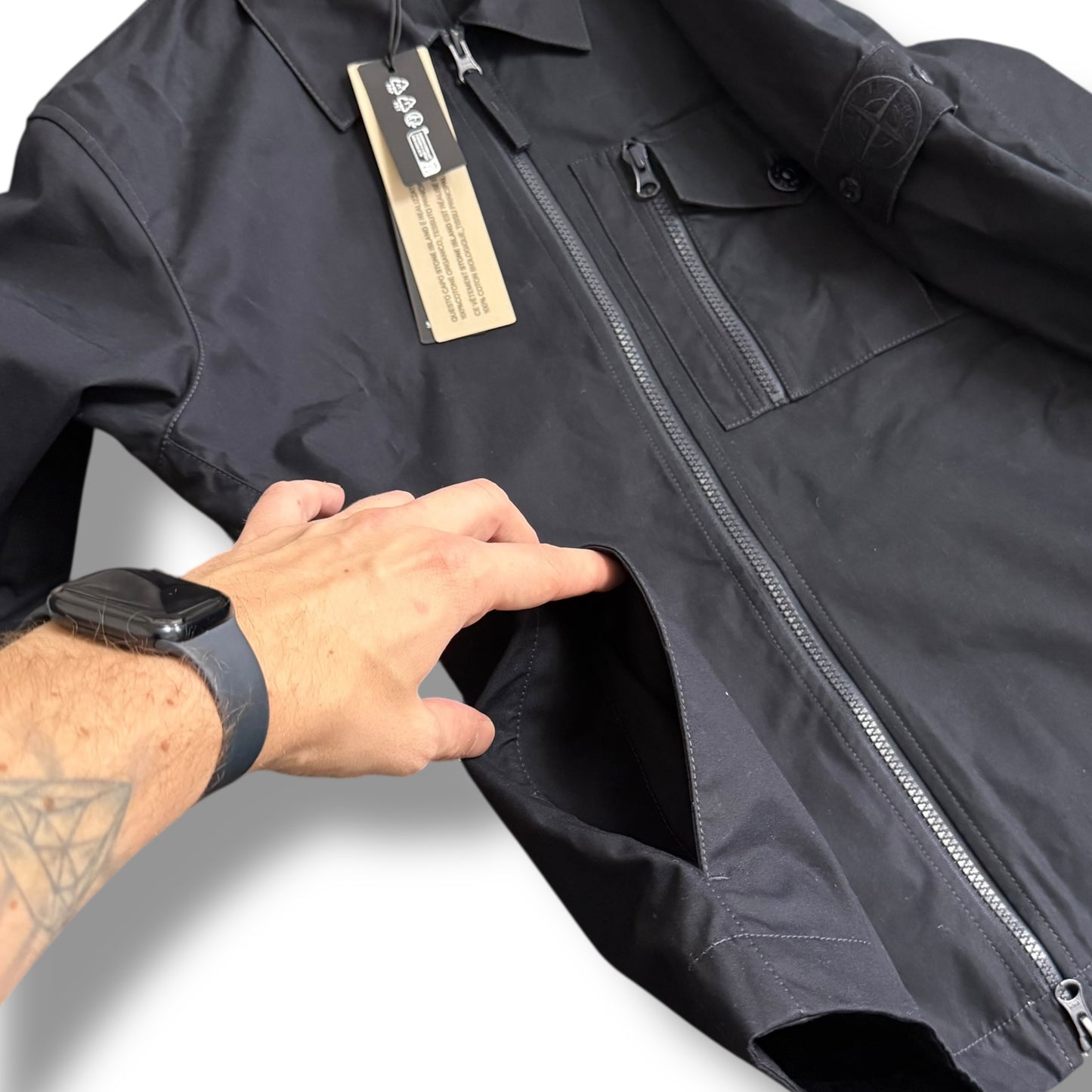 Stone Island Weatherproof Overshirt (S, 20.5”)