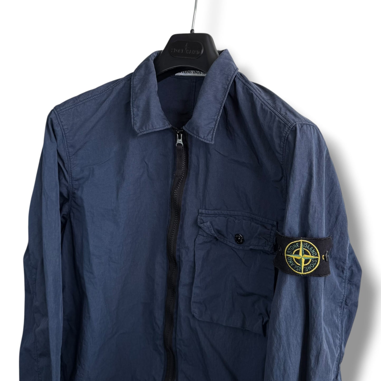 Stone Island Cotton / Polyamide Overshirt (M, 21.5”)