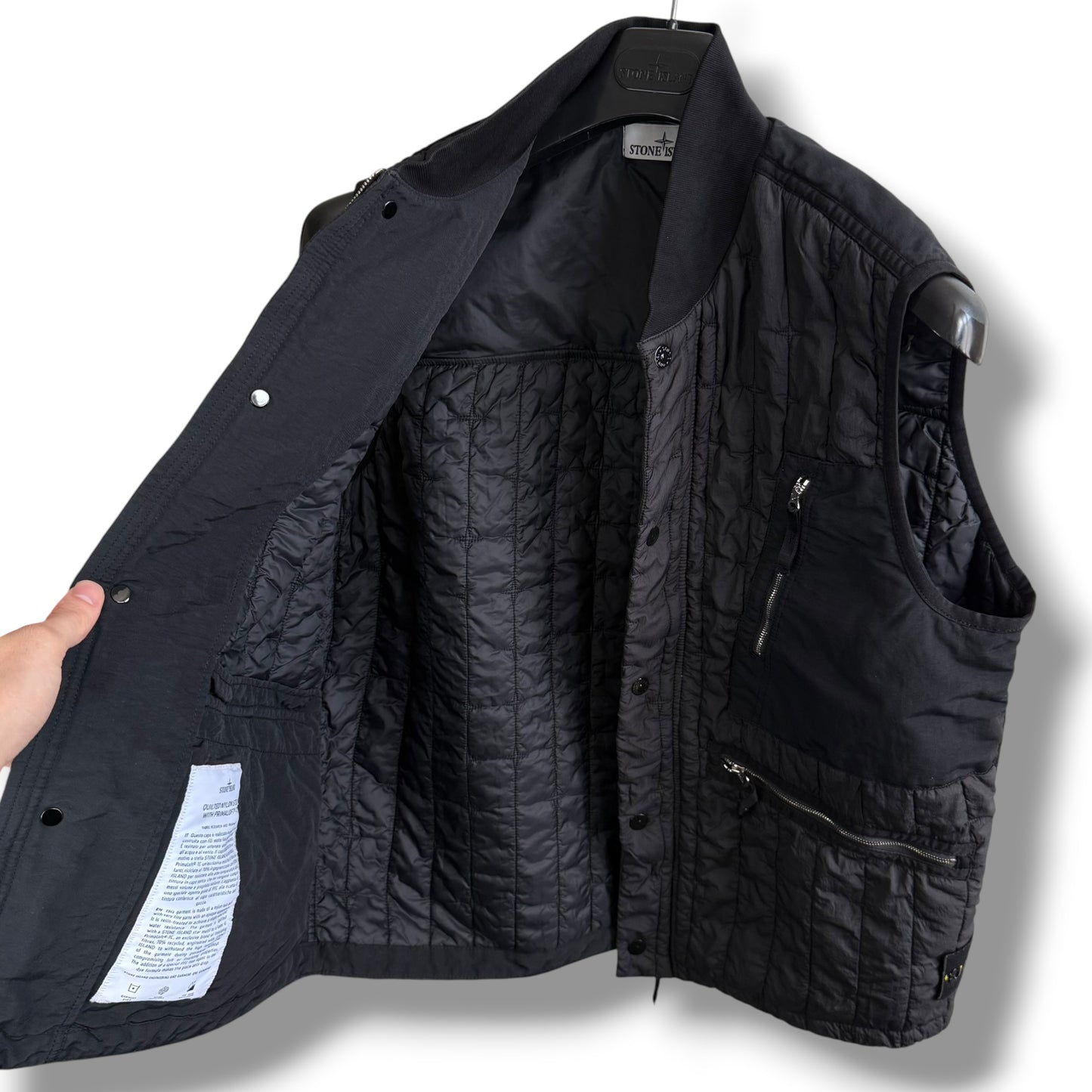 Stone Island Quilted Nylon Stella With Primaloft-TC (M, 23.5”)