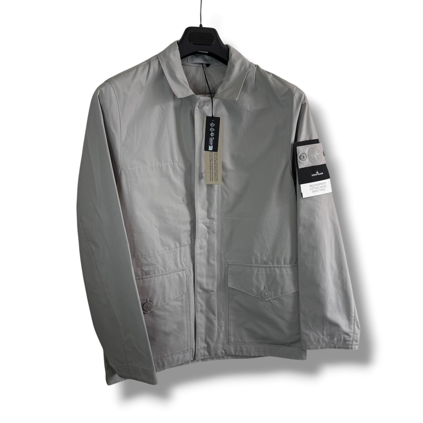 Stone Island Weatherproof Cotton Canvas Ghost Piece (S, 21”)