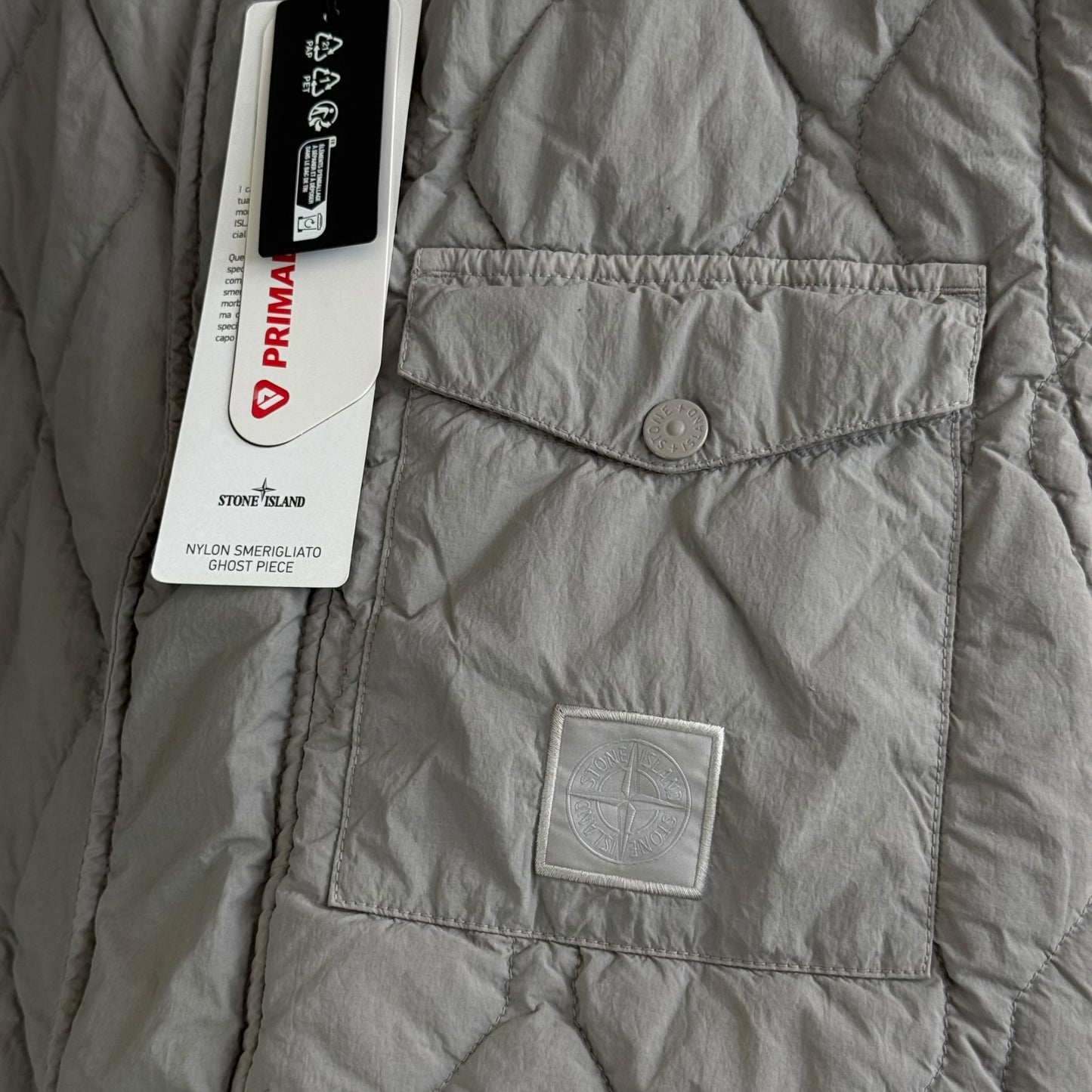 Stone Island Nylon Smerigliato Ghost Gilet (XL, 24”)