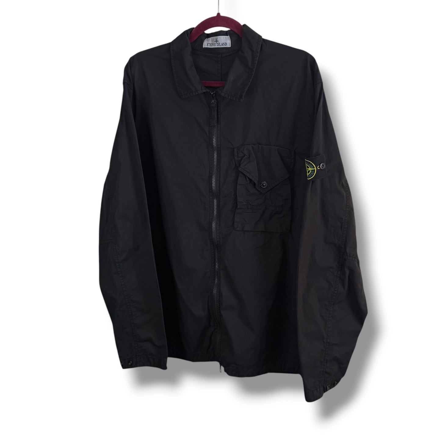 Stone Island Single Pocket Overshirt (XXL, 25.5”)