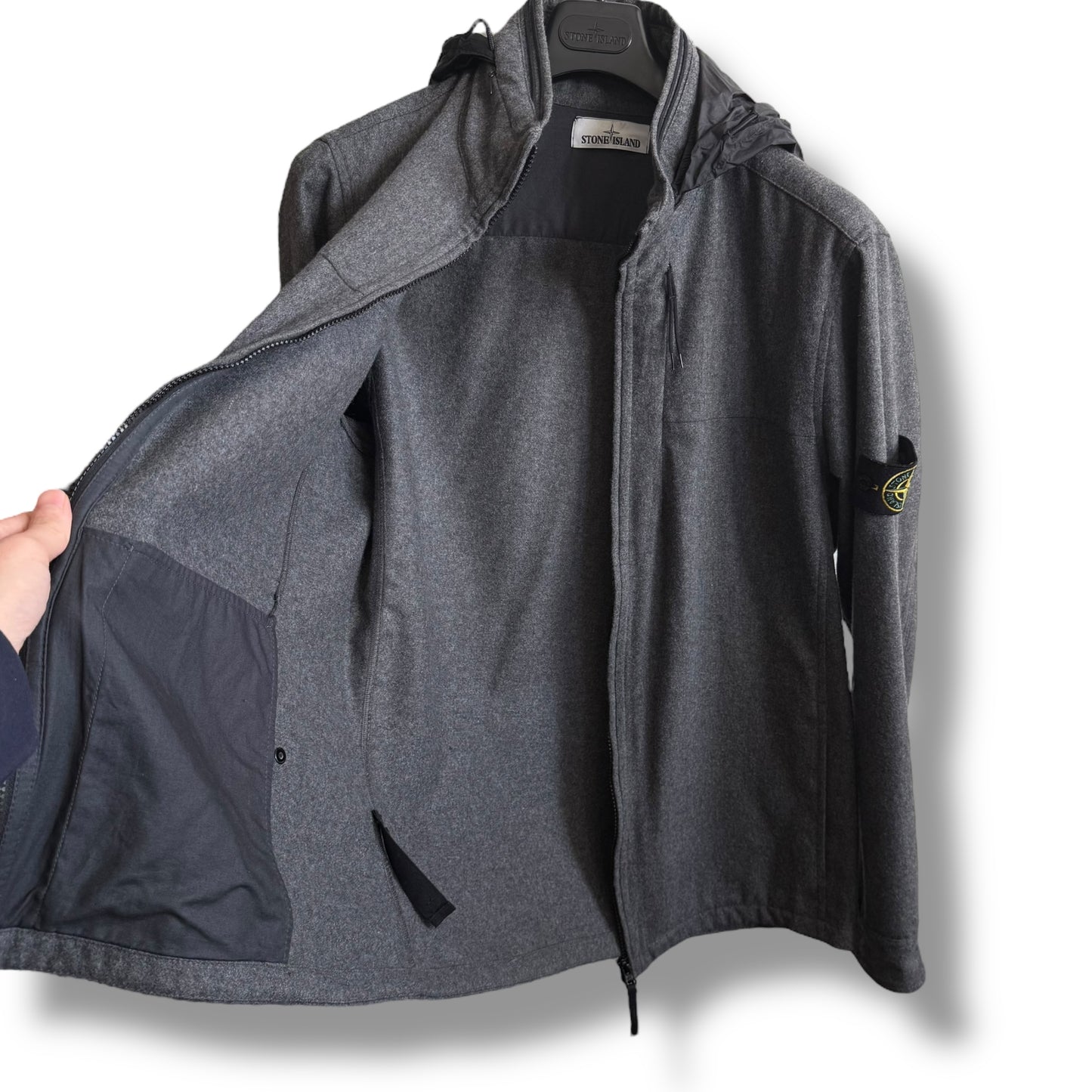 Stone Island Wool Jacket (XL, 22.8”)