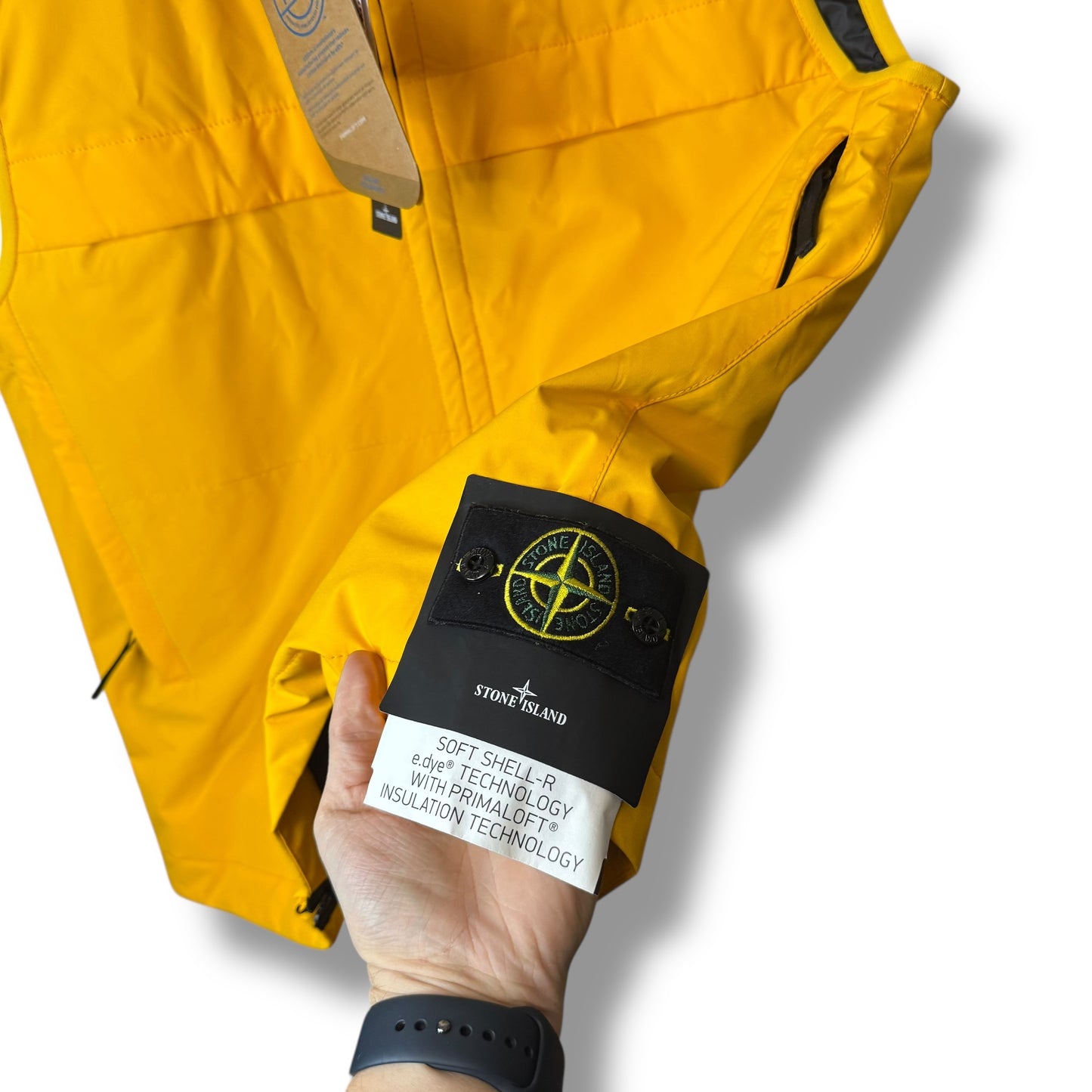 Stone Island Soft Shell Primaloft Gilet (L, 22.5”)