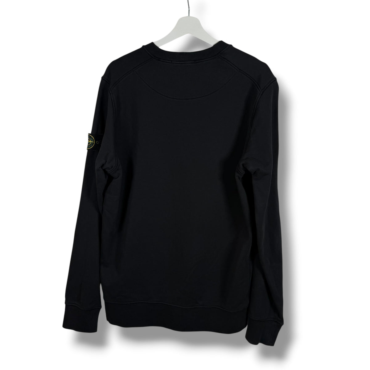 Stone Island Black Sweatshirt (L, 23”)