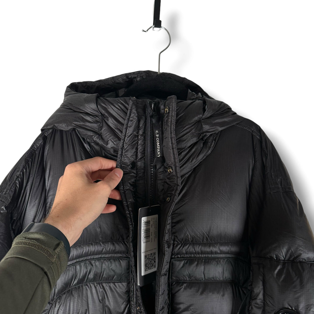 CP Company DD Shell Down Coat (3XL, 28.5”)