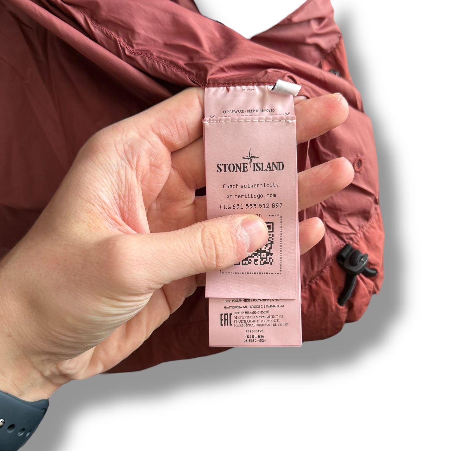 Stone Island Crinkle Reps Down Body Warmer (L, 23”)