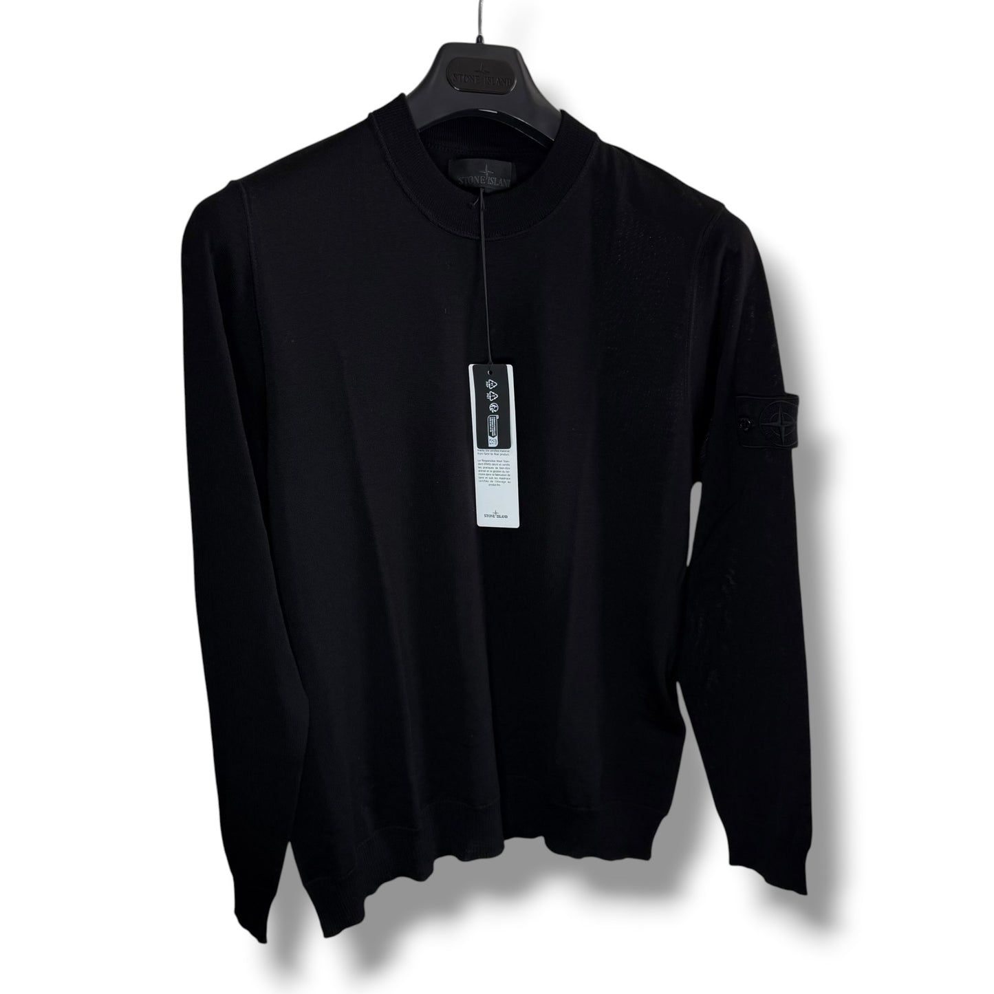 Stone Island Ghost Light Wool Knitted Pullover (M, 21.5”)