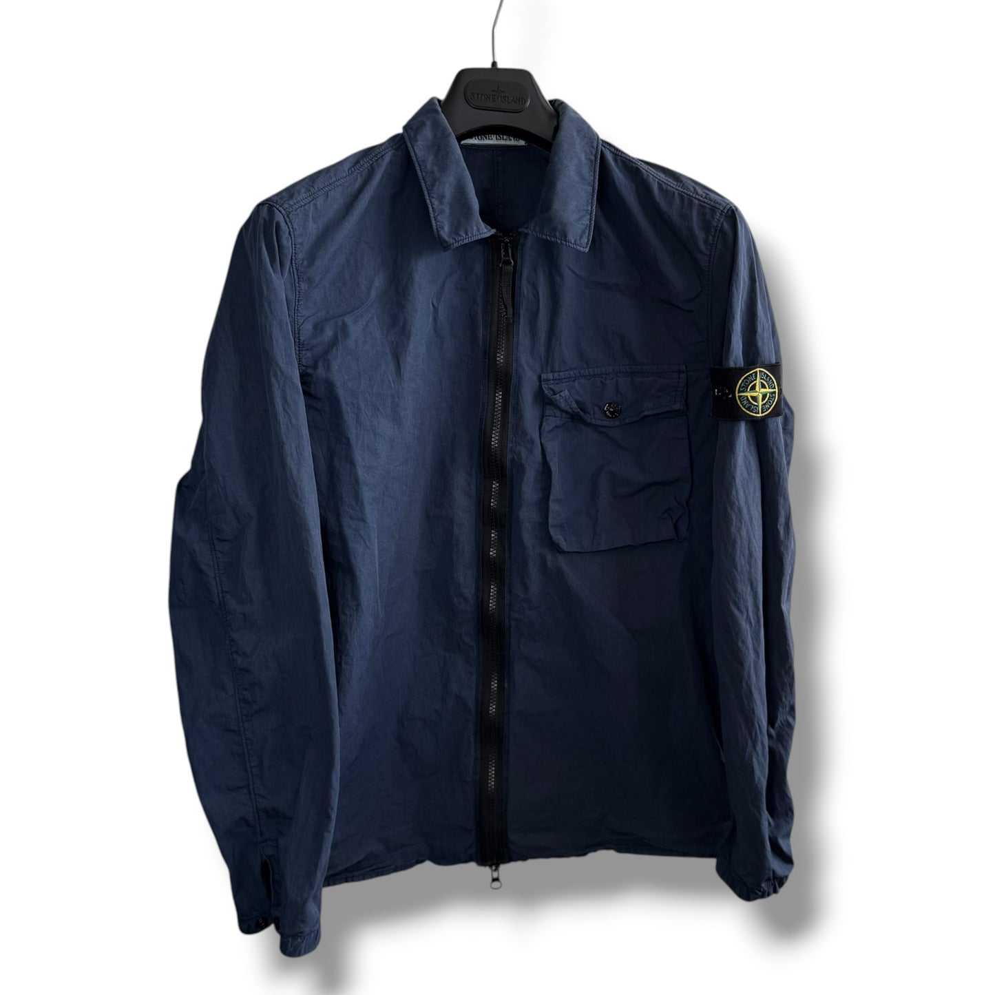 Stone Island Cotton / Polyamide Overshirt (M, 21.5”)
