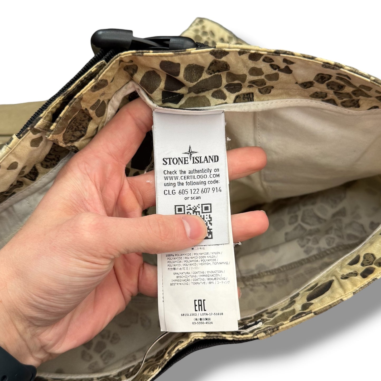 Stone Island Alligator Camo Cargo Shorts (S)