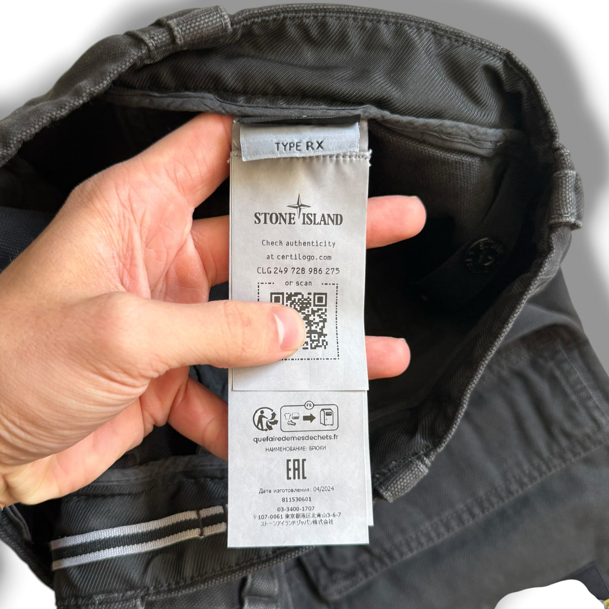 Stone Island RX Front Badge Cargos (34”)