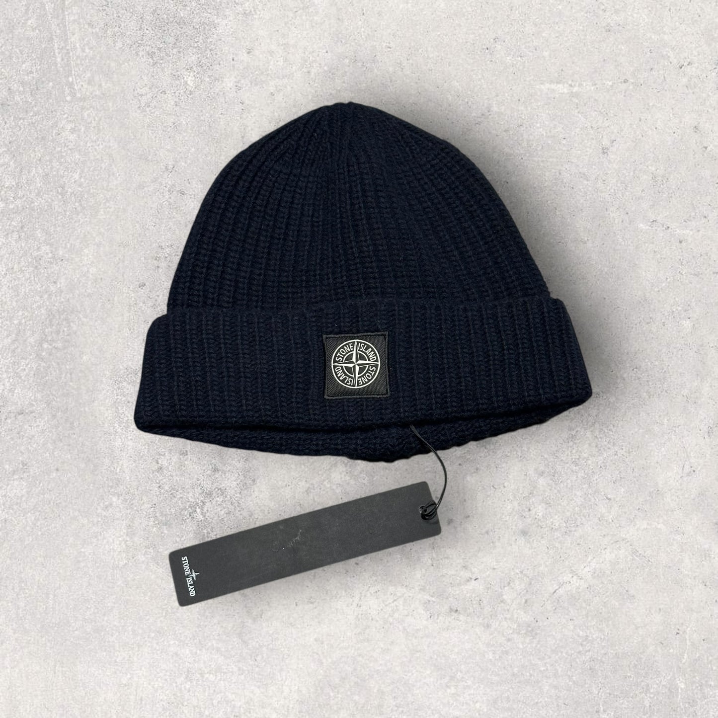 Stone Island Navy Beanie