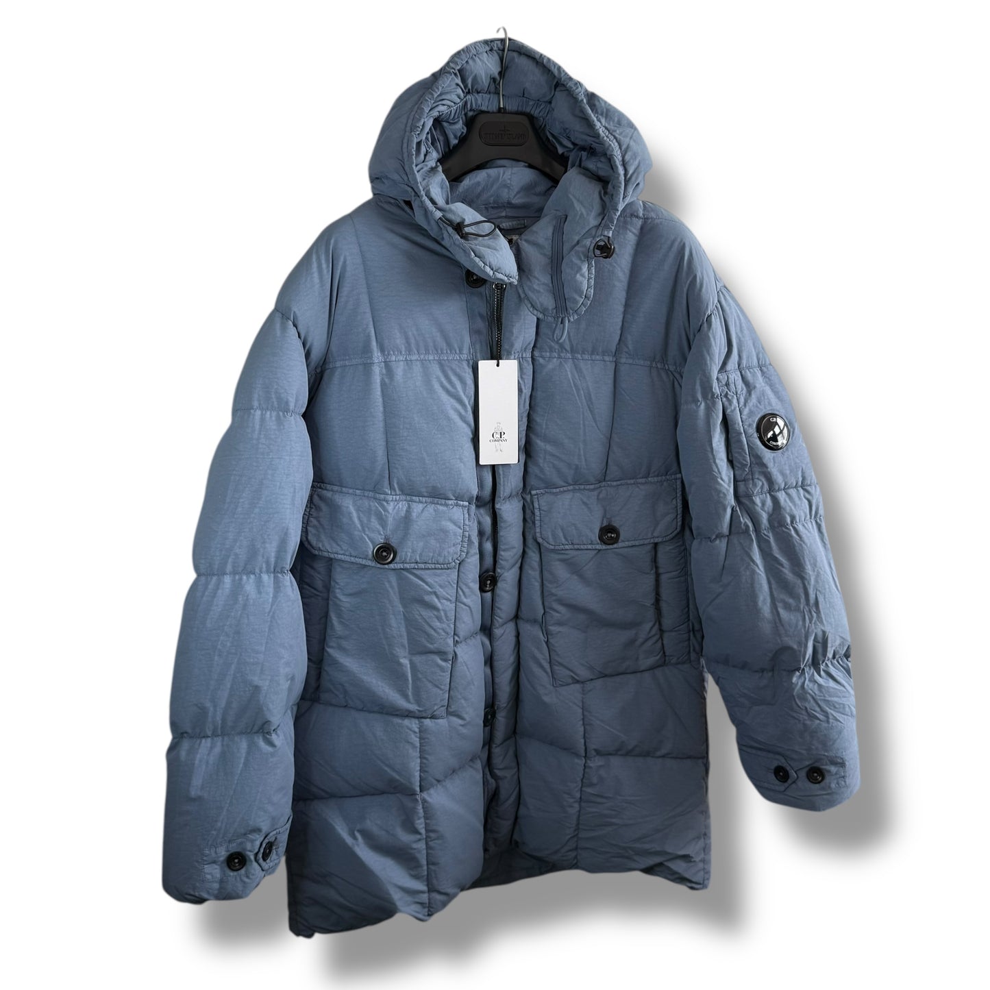 CP Company Flatt Nylon Down Coat (L, 24”)
