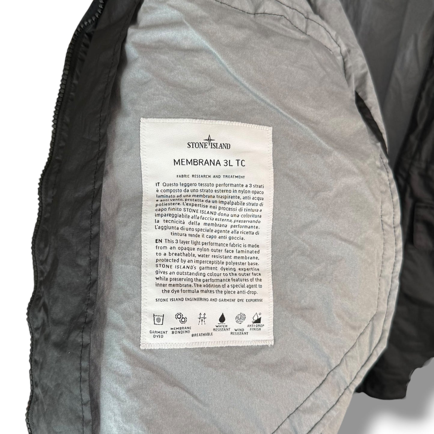 Stone Island Hooded Membrana 3L TC (L, 24”)