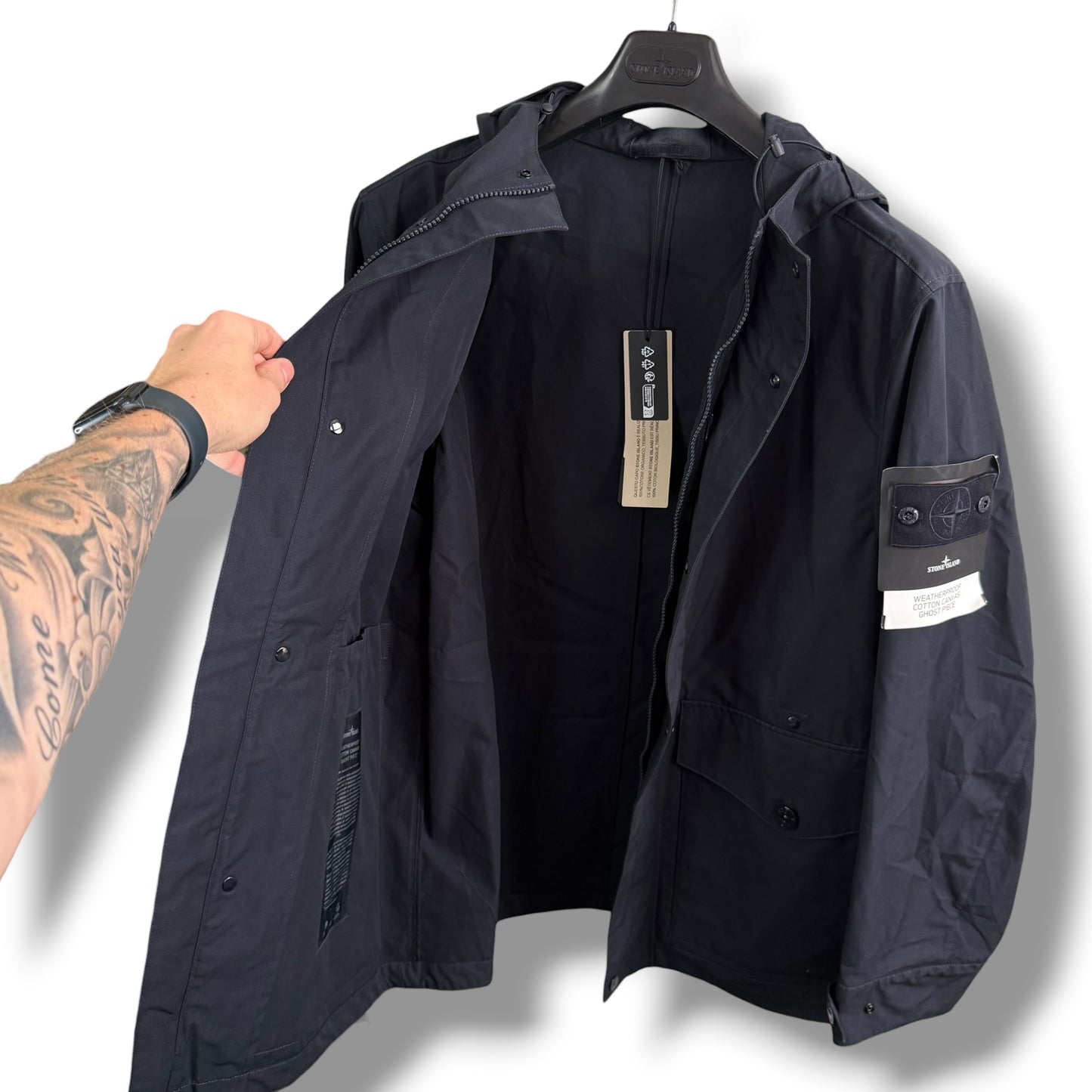Stone Island Weatherproof Ghost Parka Jacket (XL, 25”)