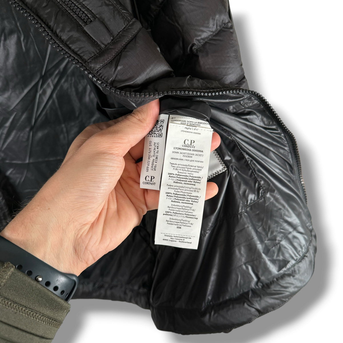 CP Company DD Shell Down Jacket (XL, 24.5”)