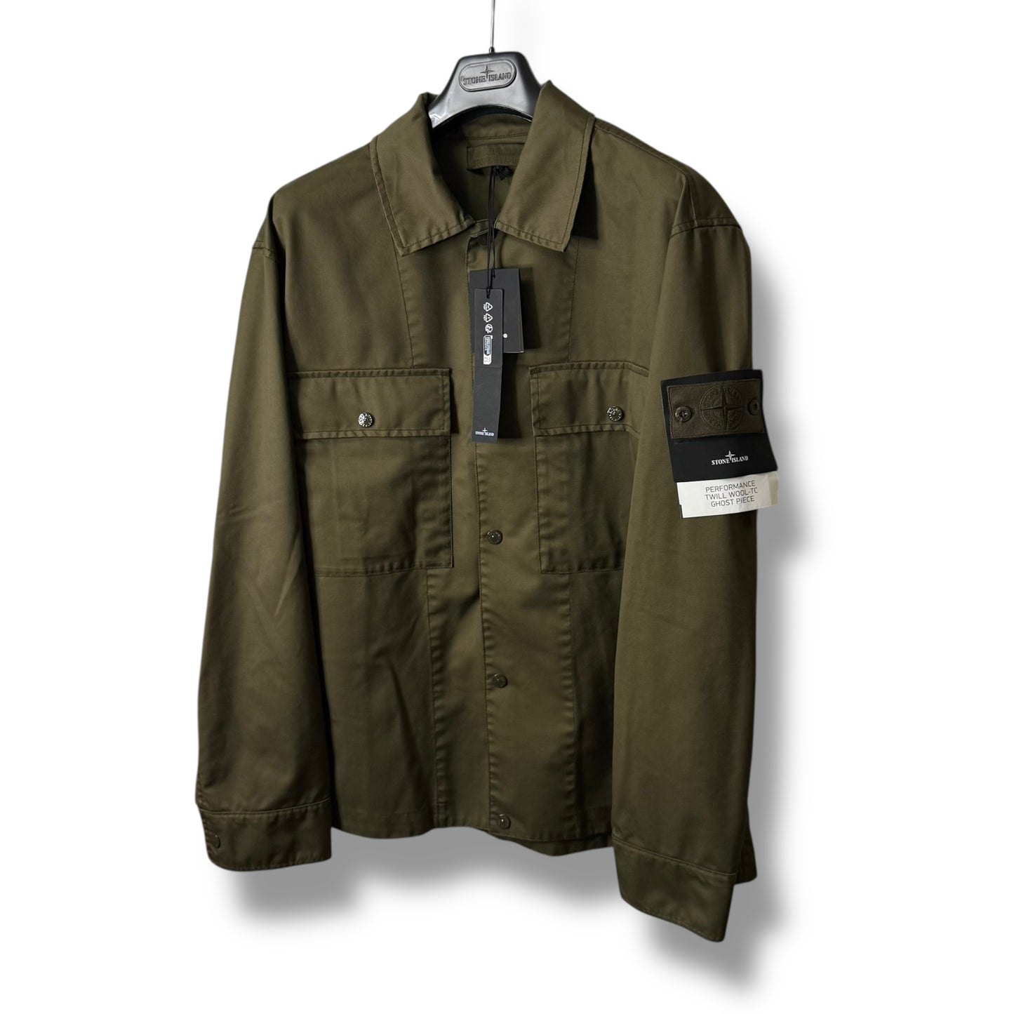 Stone Island Performance Twill Wool-TC Ghost Piece (XL, 24.5”)