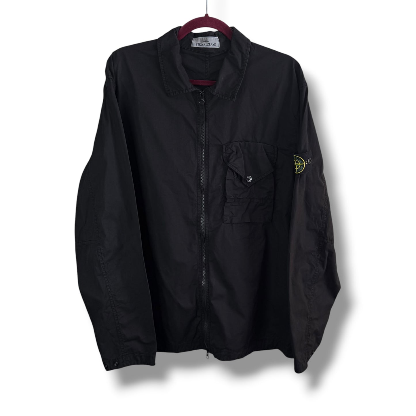 Stone Island Single Pocket Overshirt (XXL, 25.5”)