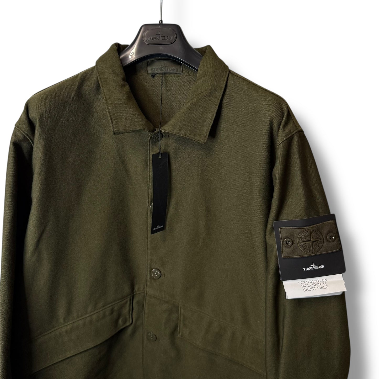 Stone Island Cotton Nylon Moleskin-TC Ghost Piece (3XL, 28”)