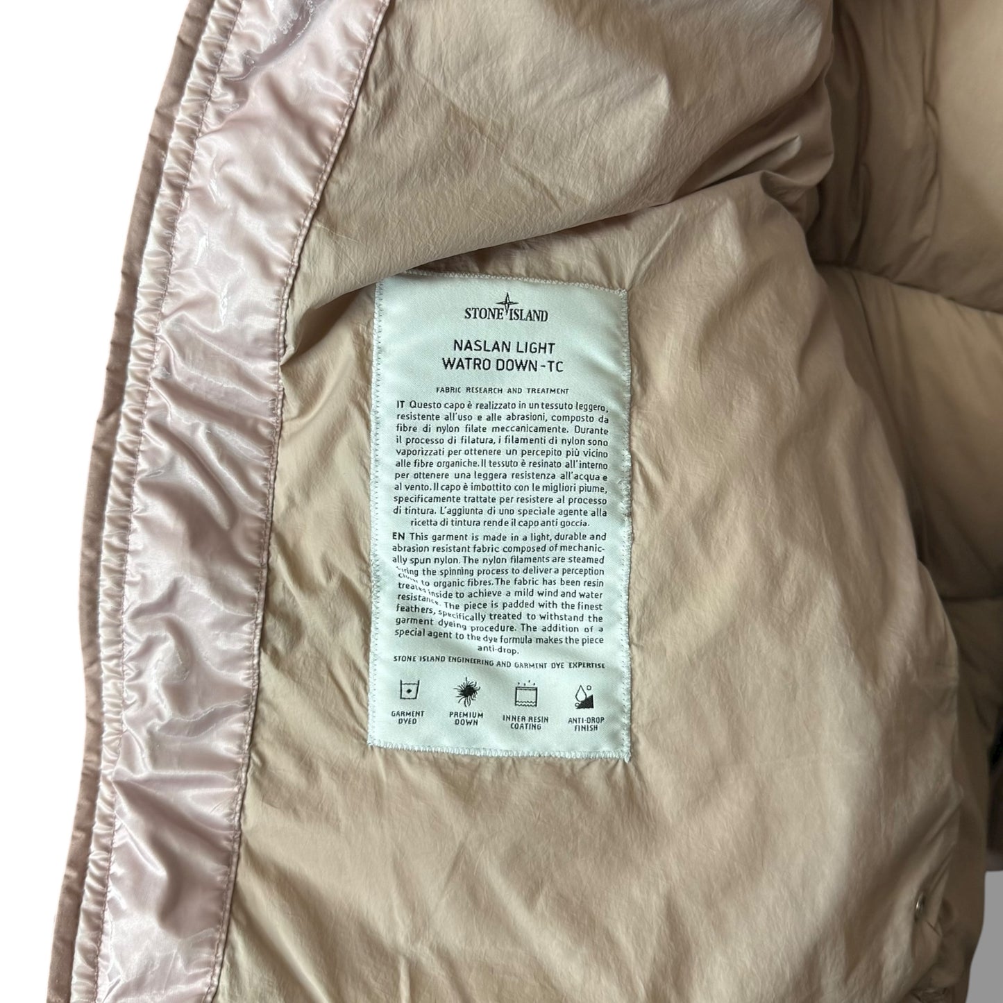 Stone Island Naslan Light Watro Down (M, 23”)