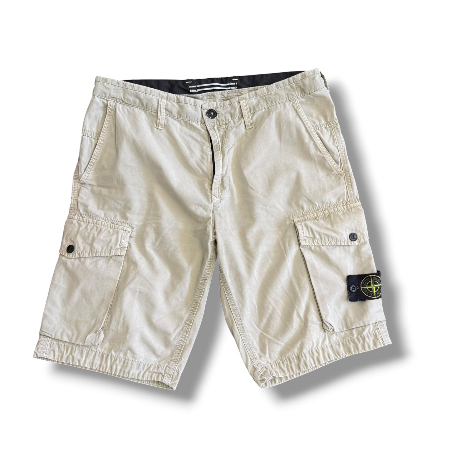 Stone Island Beige Cargo Shorts (32”)