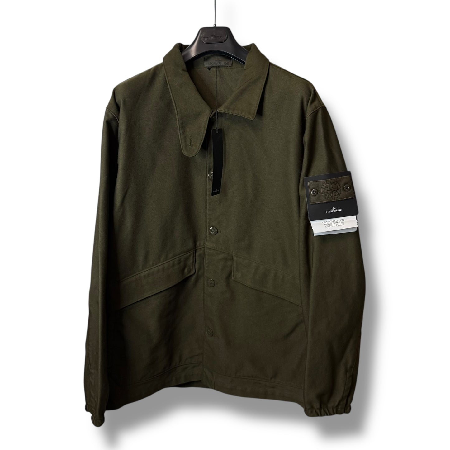 Stone Island Cotton Nylon Moleskin-TC Ghost Piece (3XL, 28”)